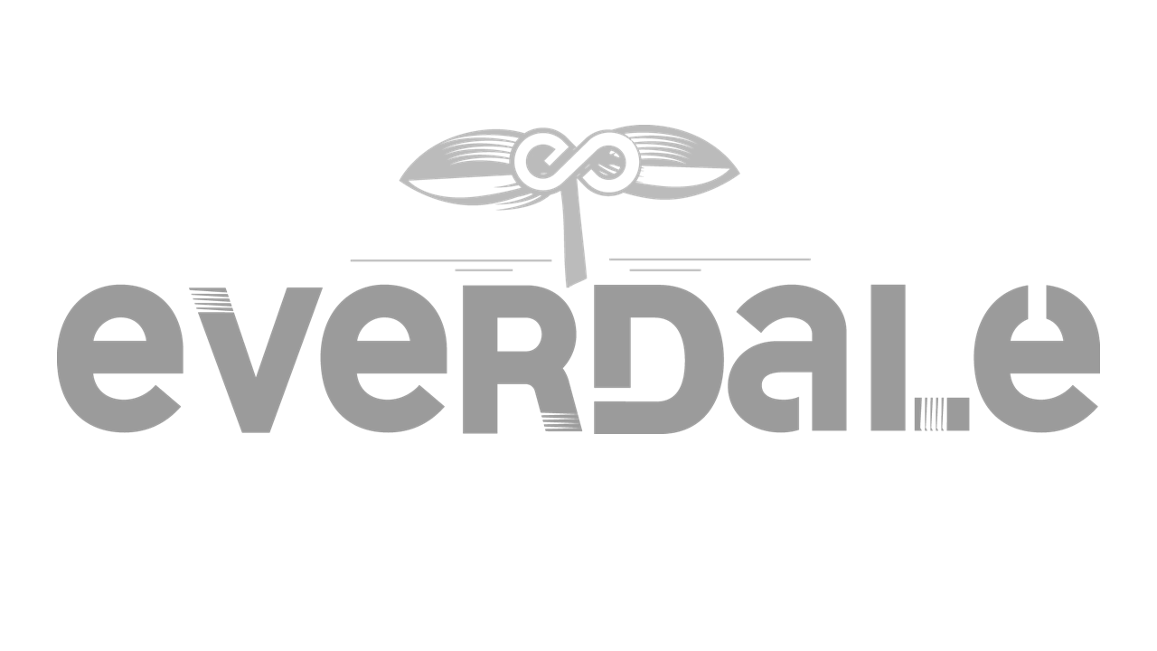 Everdale logo black and white